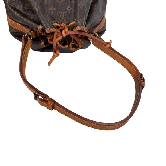 Authentic Louis Vuitton Shoulder Bag Petit Noe Monogram Used LV Handbag Vintage - Picture 4 of 12